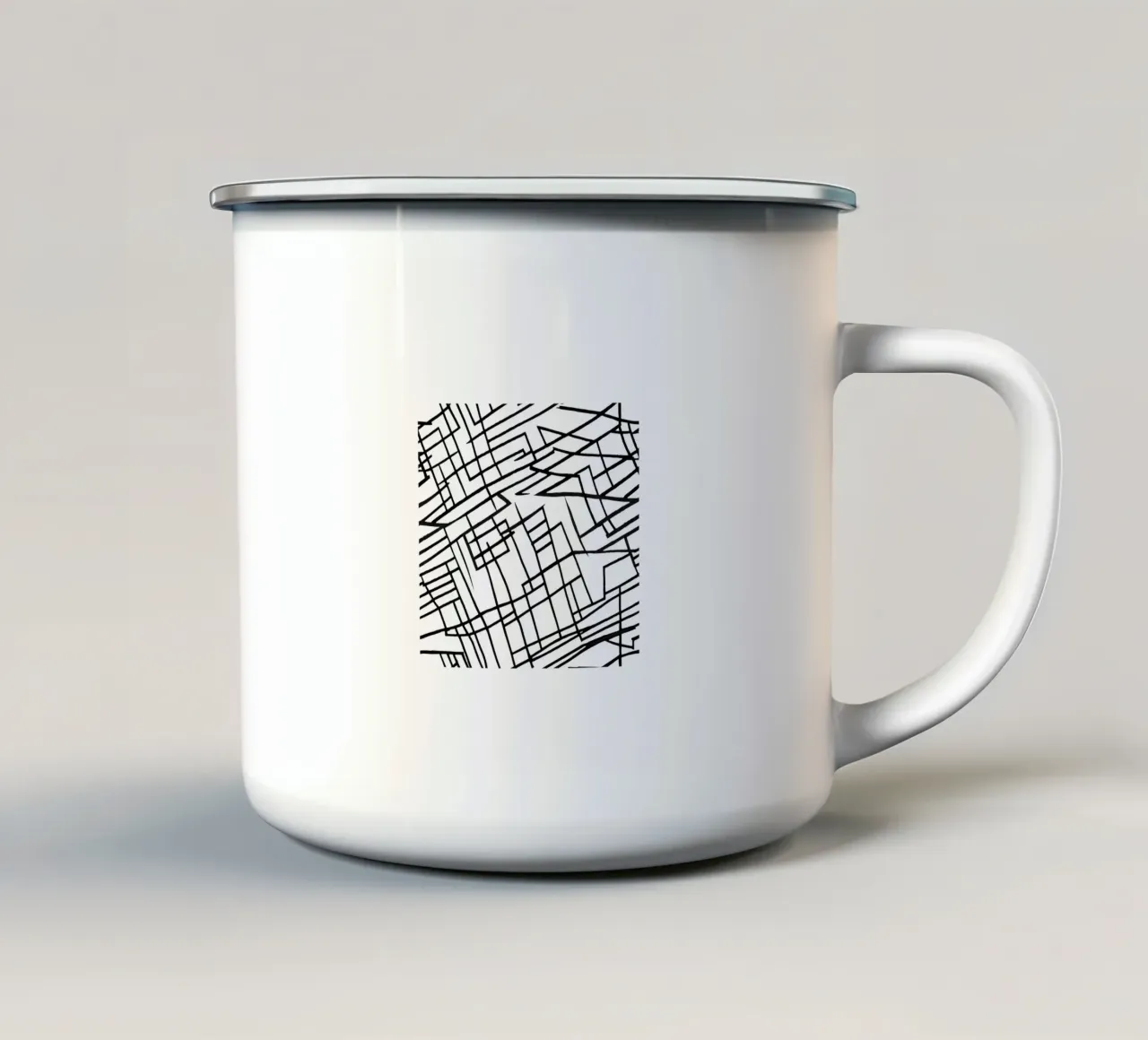 Astrazione 2 tazza in smalto da Rezh creations