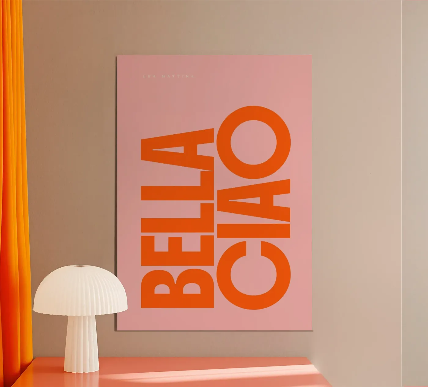 bella ciao poster da PurePeachCleanLine