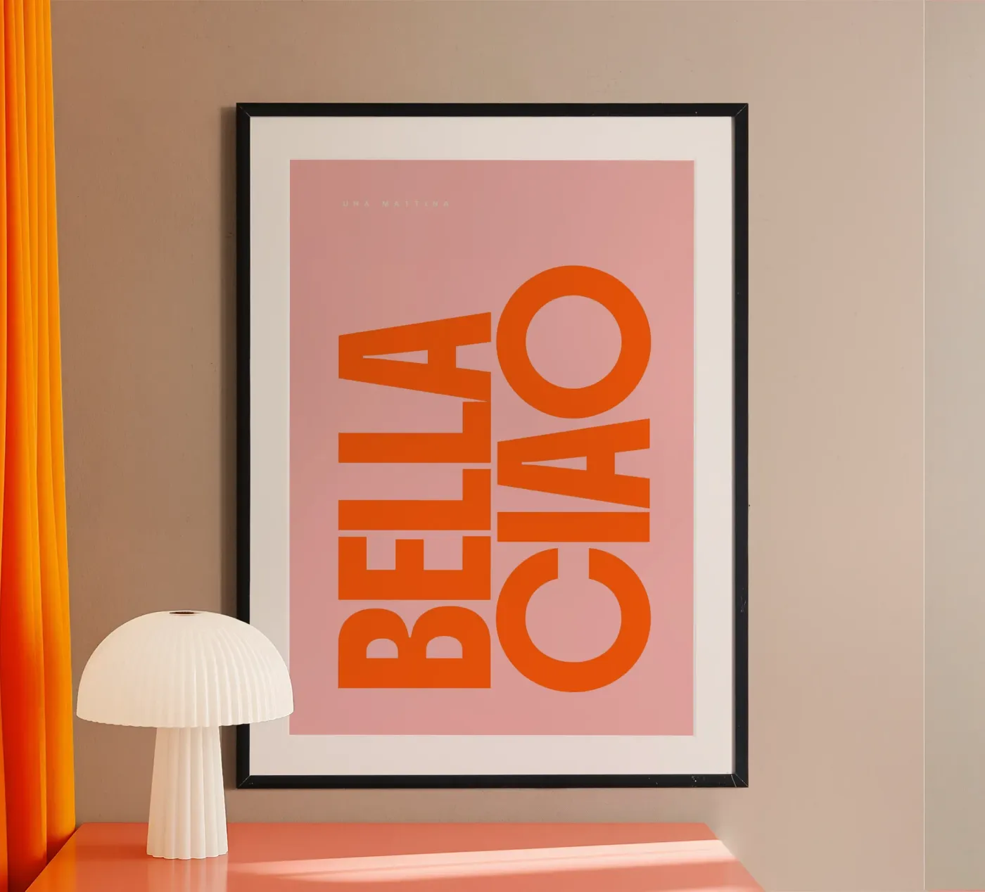 bella ciao poster da PurePeachCleanLine