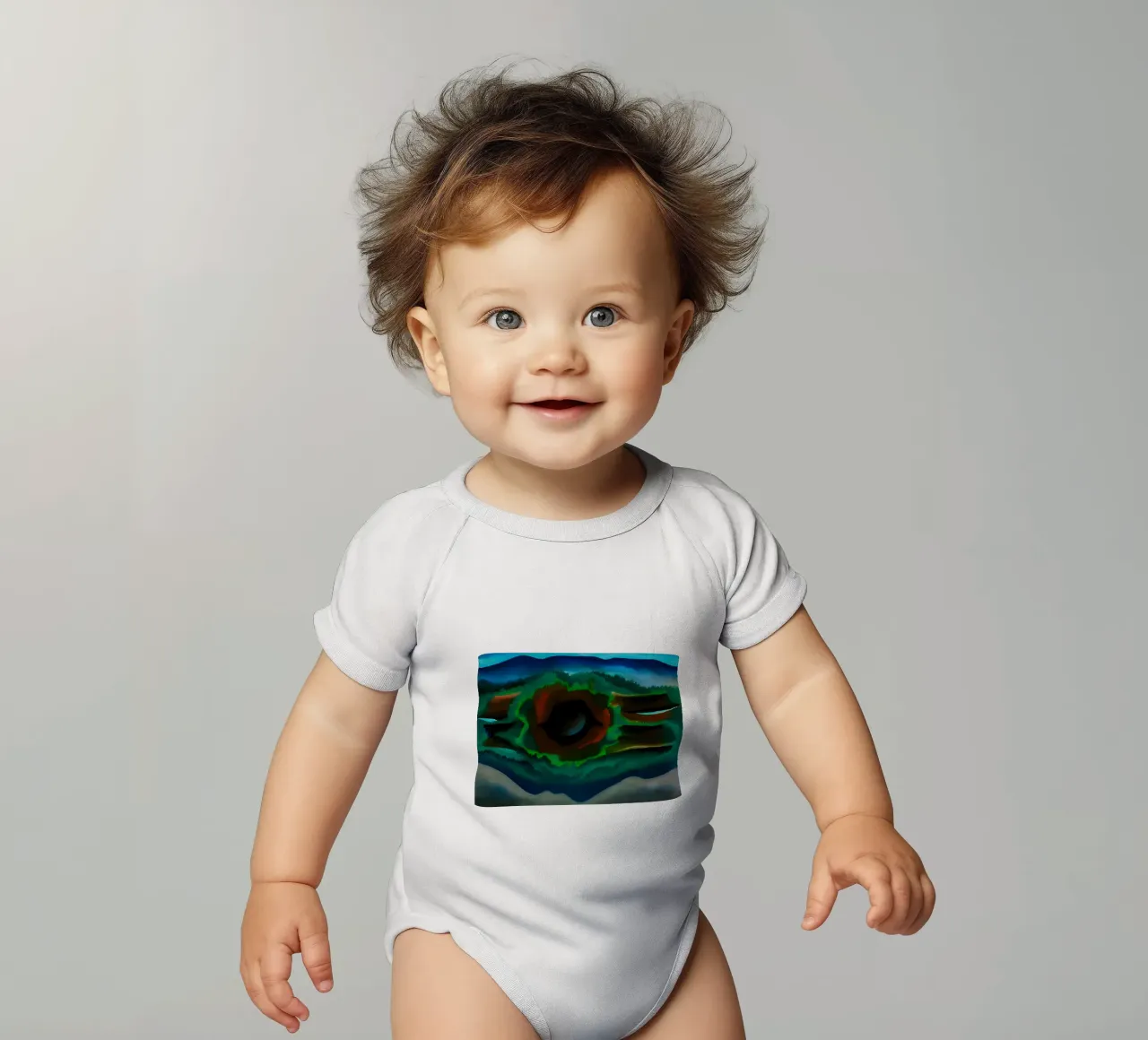Georgia O'Keeffe - Pool in den Wäldern, Lake George Kurzarm Babybody von Kinsley