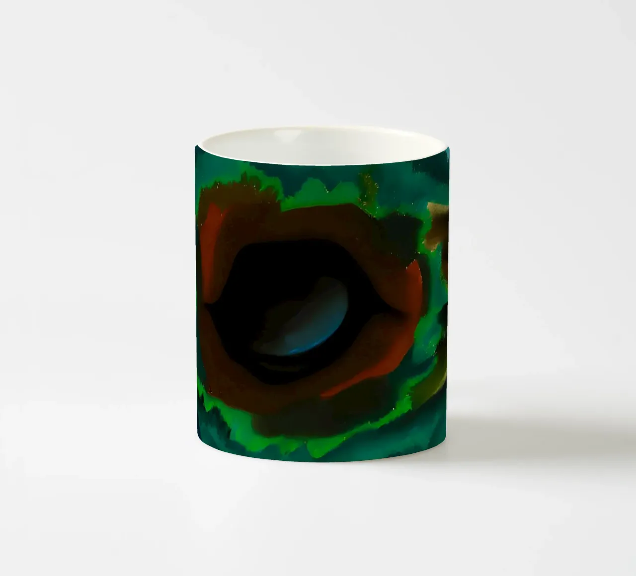 Georgia O'Keeffe - Pool in den Wäldern, Lake George Keramik Tasse von Kinsley