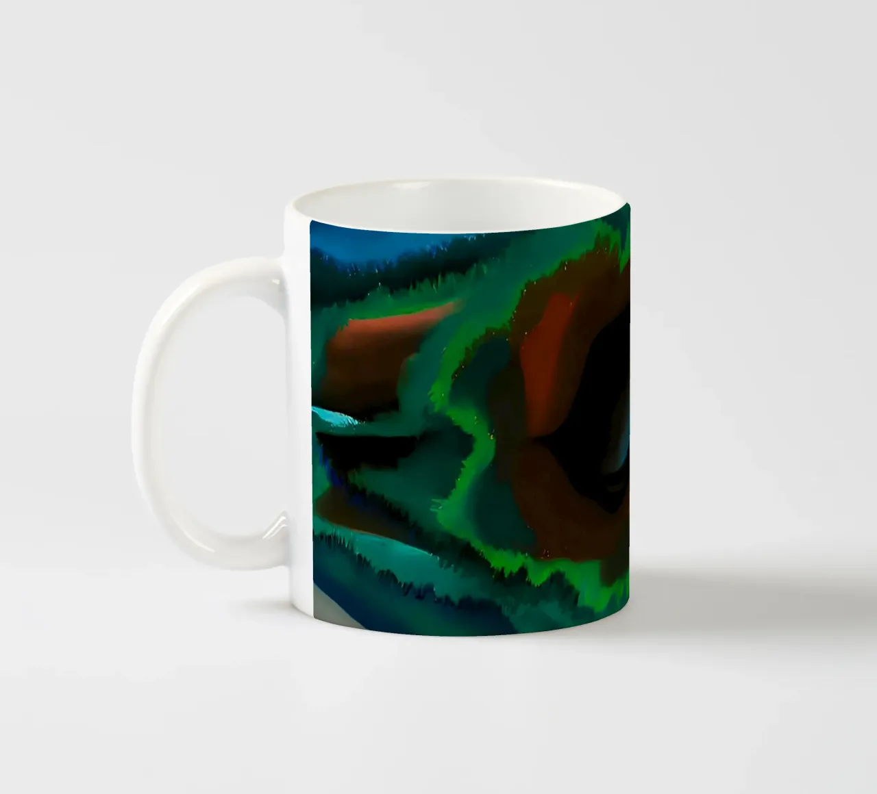 Georgia O'Keeffe - Pool in den Wäldern, Lake George Keramik Tasse von Kinsley