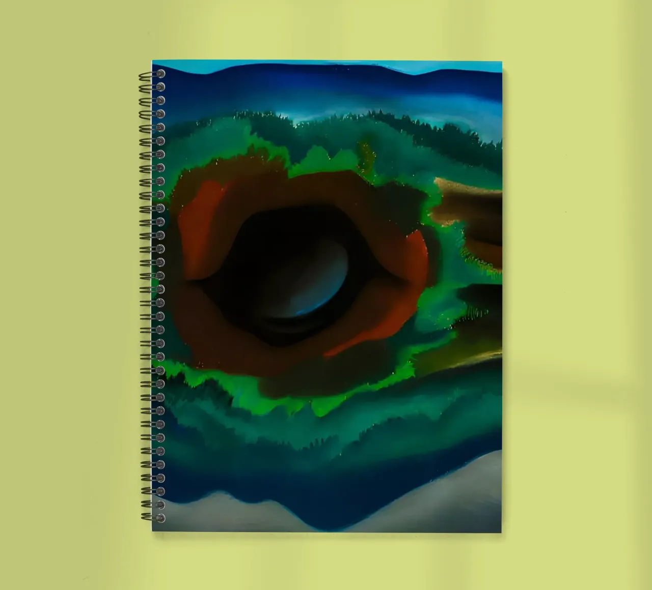 Georgia O'Keeffe - Pool in den Wäldern, Lake George Ringbuch von Kinsley