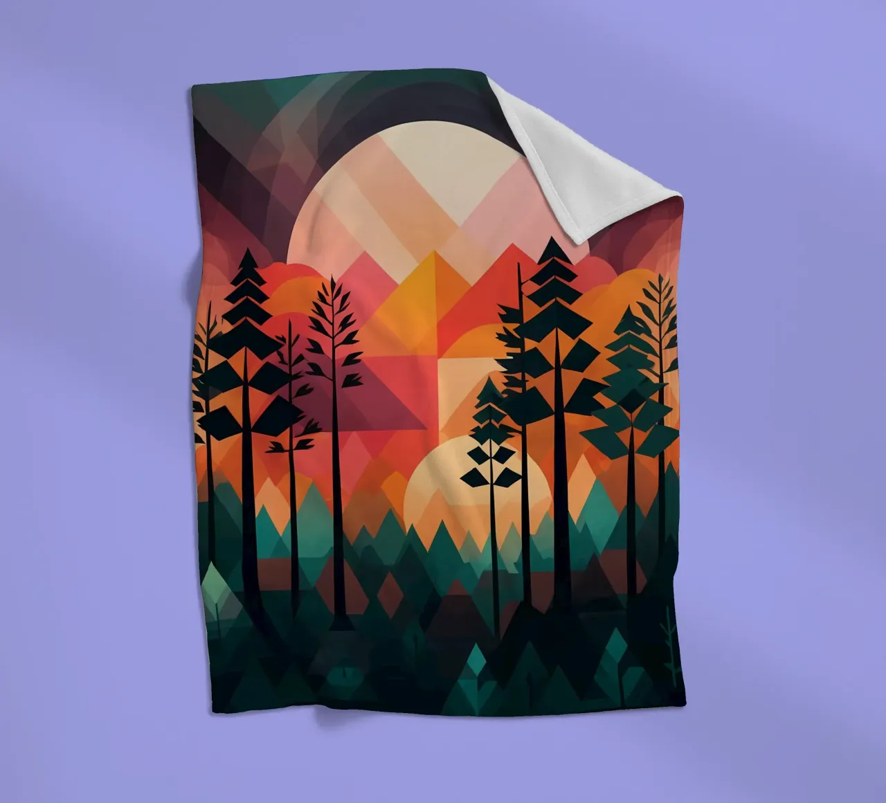 Sunset Symphony Fleecedecke von Artistic-shop