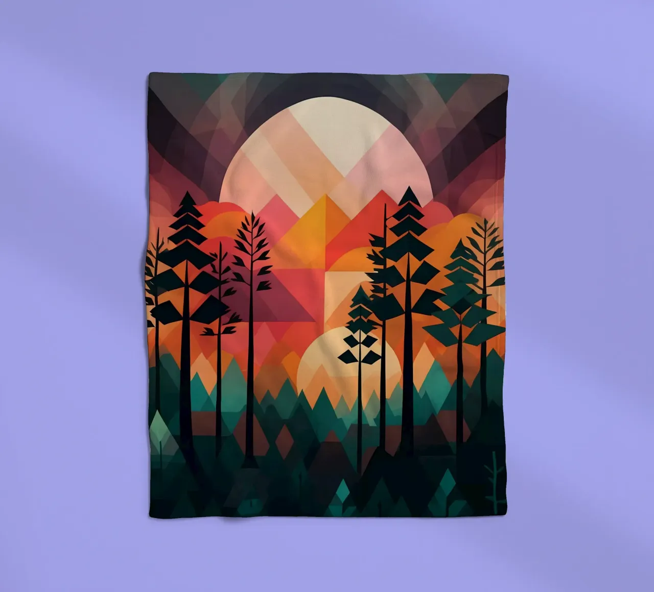 Sunset Symphony Fleecedecke von Artistic-shop