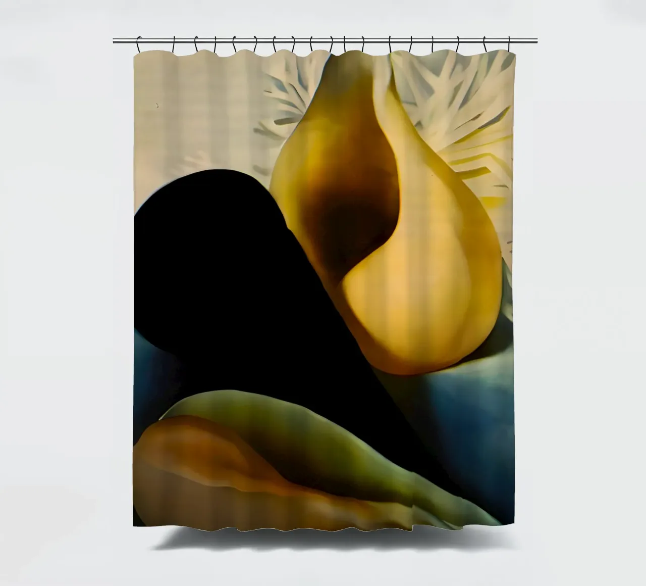 Georgia O'Keeffe - Trois coquillages, 1937 rideau de douche de Kinsley