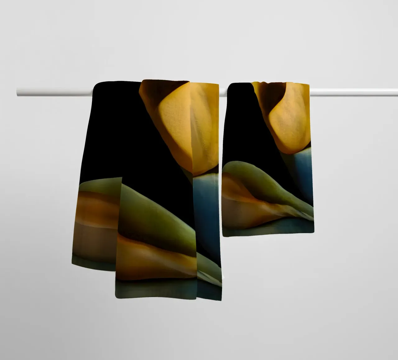 Georgia O'Keeffe - Trois coquillages, 1937 serviette de bain de Kinsley