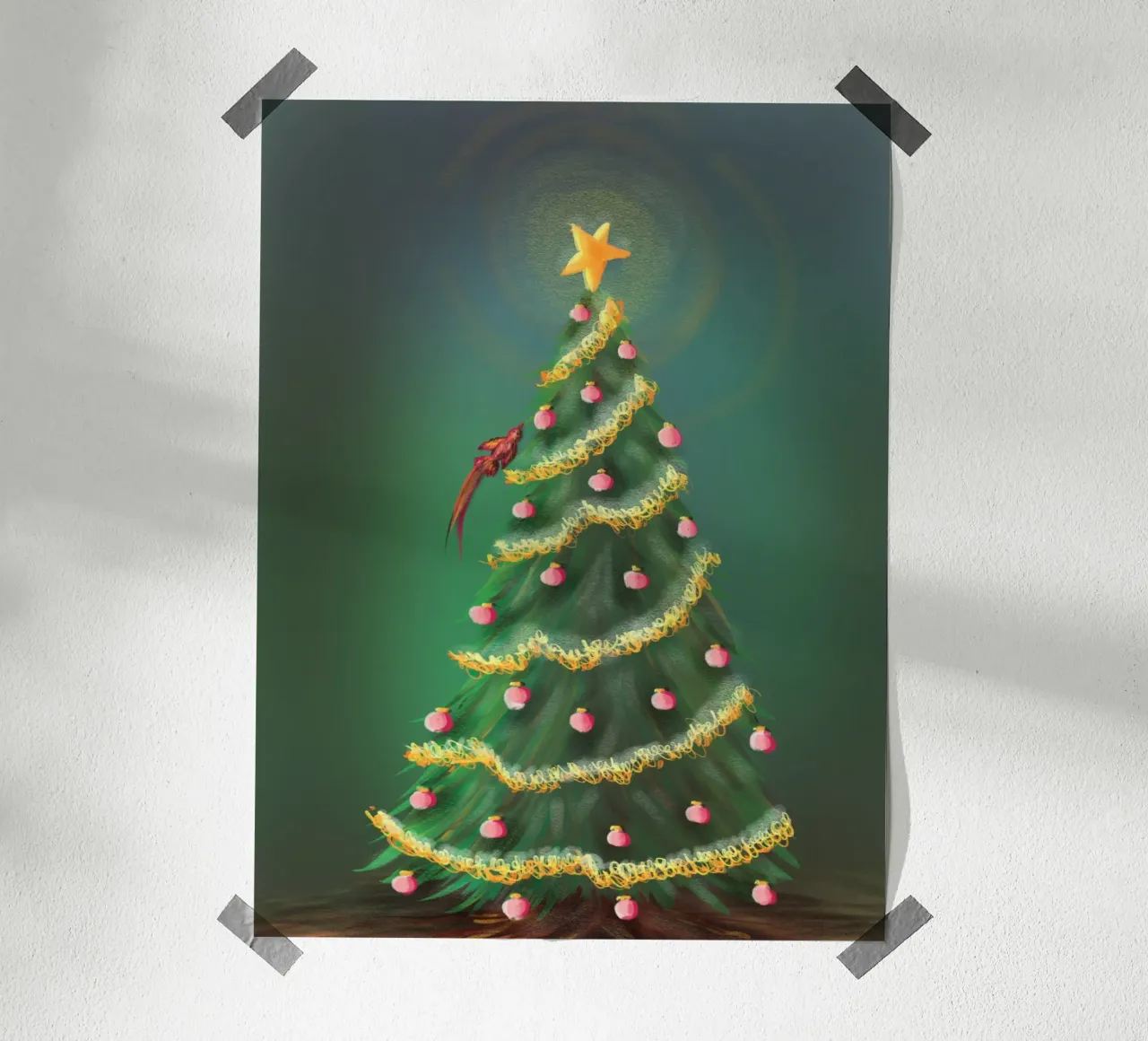 XmasTree carta hahnemühle da bezirossi