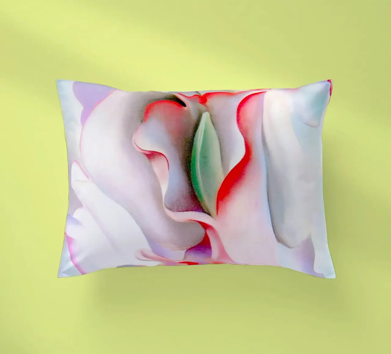 Georgia O'Keeffe - Pink sweet peas II decorative cushion by Kinsley