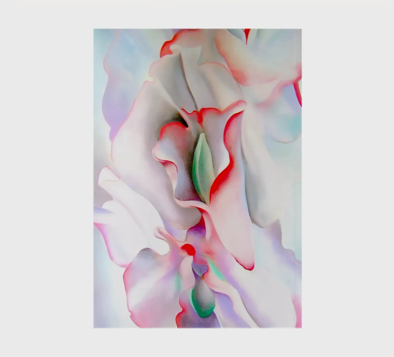 Georgia O'Keeffe - Pink sweet peas II notebook by Kinsley