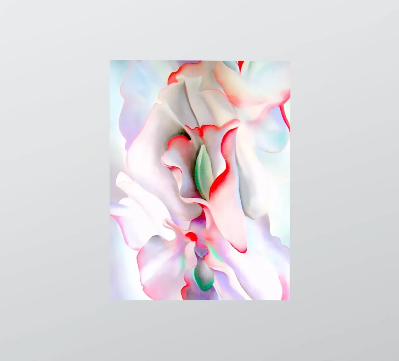 Georgia O'Keeffe - Pink sweet peas II sticker by Kinsley
