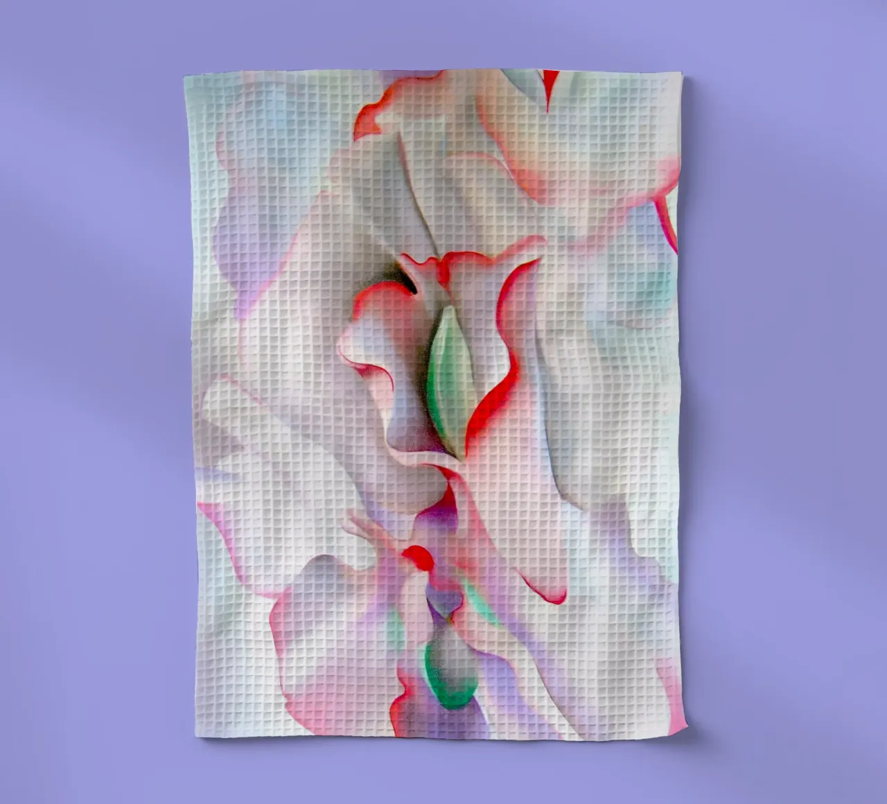 Georgia O'Keeffe - Pink sweet peas II tea towel by Kinsley
