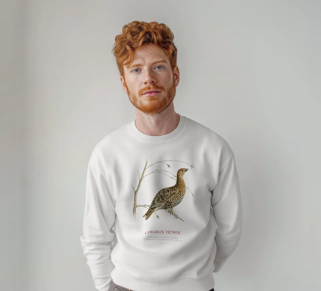 Birkhahn oder Lyrurus tetrix Sweatshirt von Vintagrafica