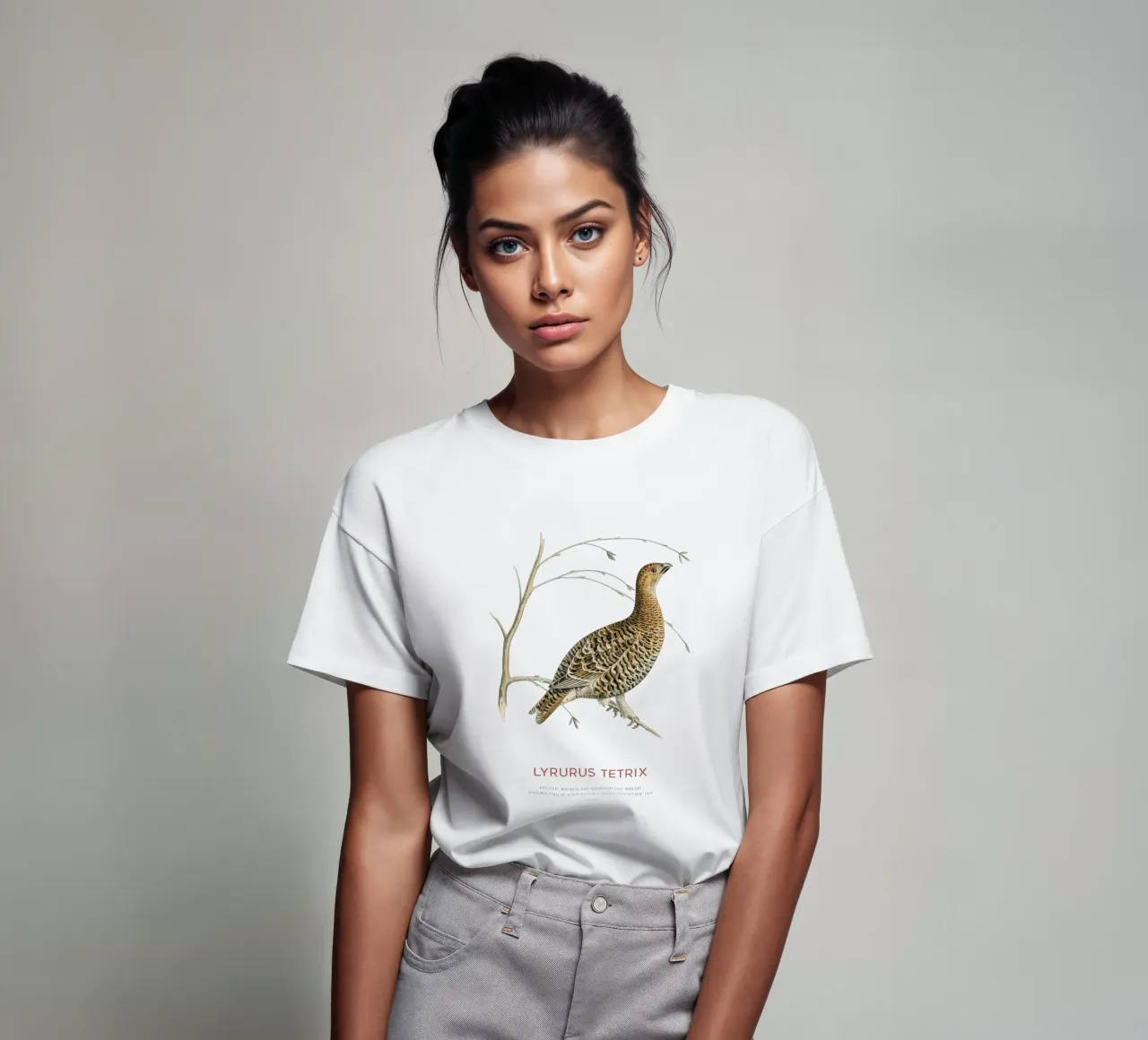 Birkhahn oder Lyrurus tetrix T-Shirt von Vintagrafica