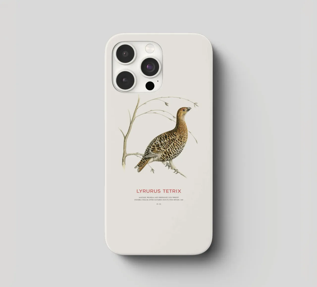 Fagiano di monte o Lyrurus tetrix cover iphone da Vintagrafica