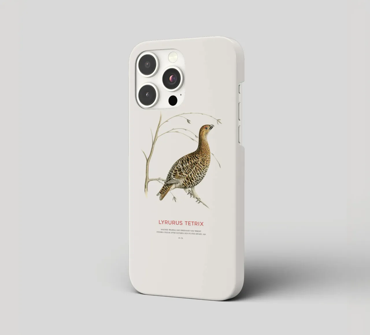 Fagiano di monte o Lyrurus tetrix cover iphone da Vintagrafica