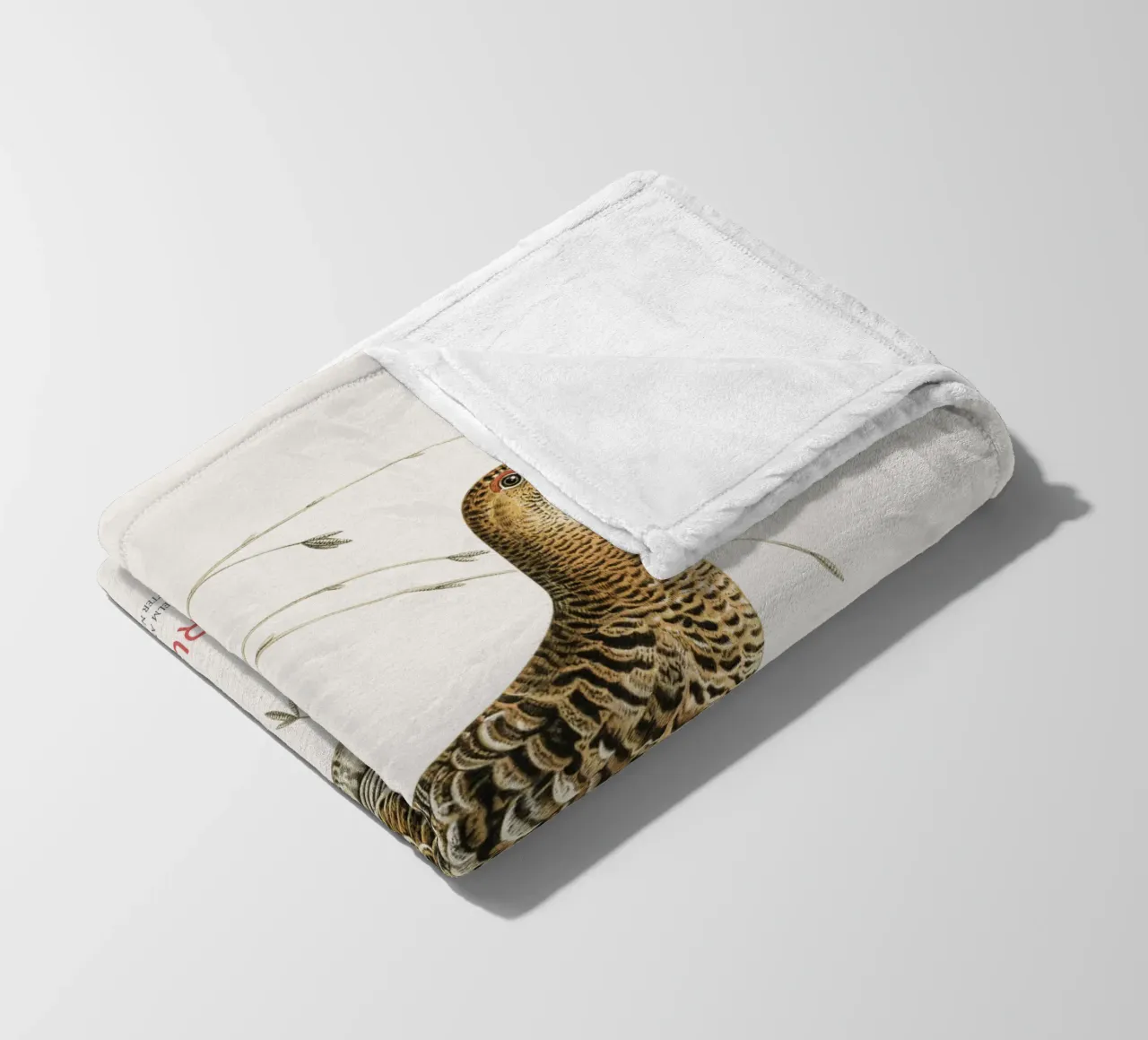 Birkhahn oder Lyrurus tetrix Fleecedecke von Vintagrafica