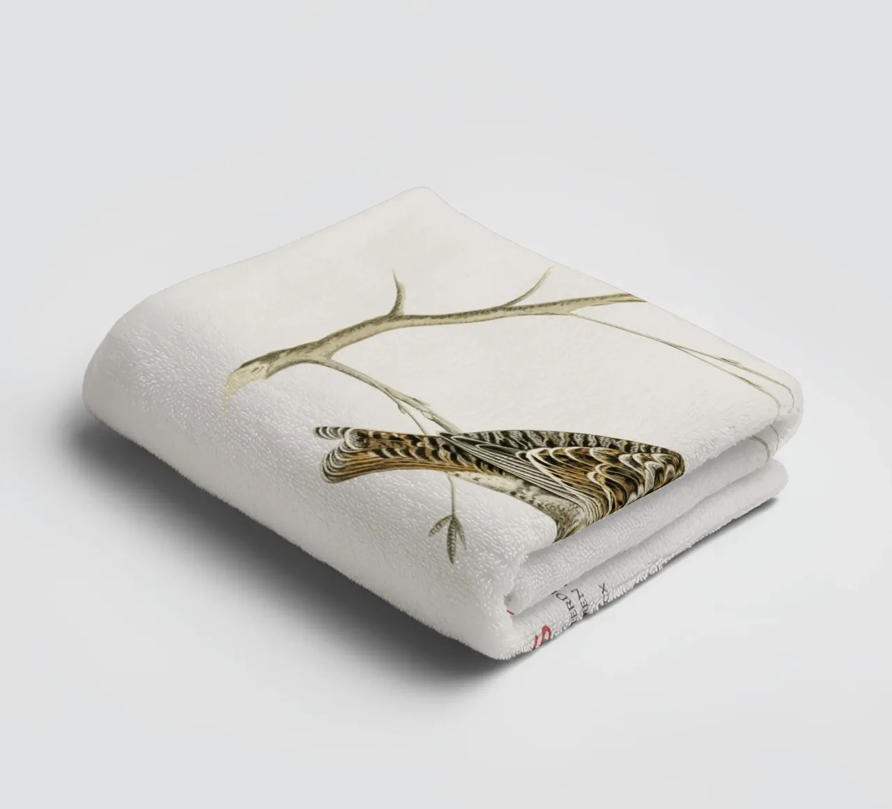 Birkhahn oder Lyrurus tetrix Handtuch von Vintagrafica