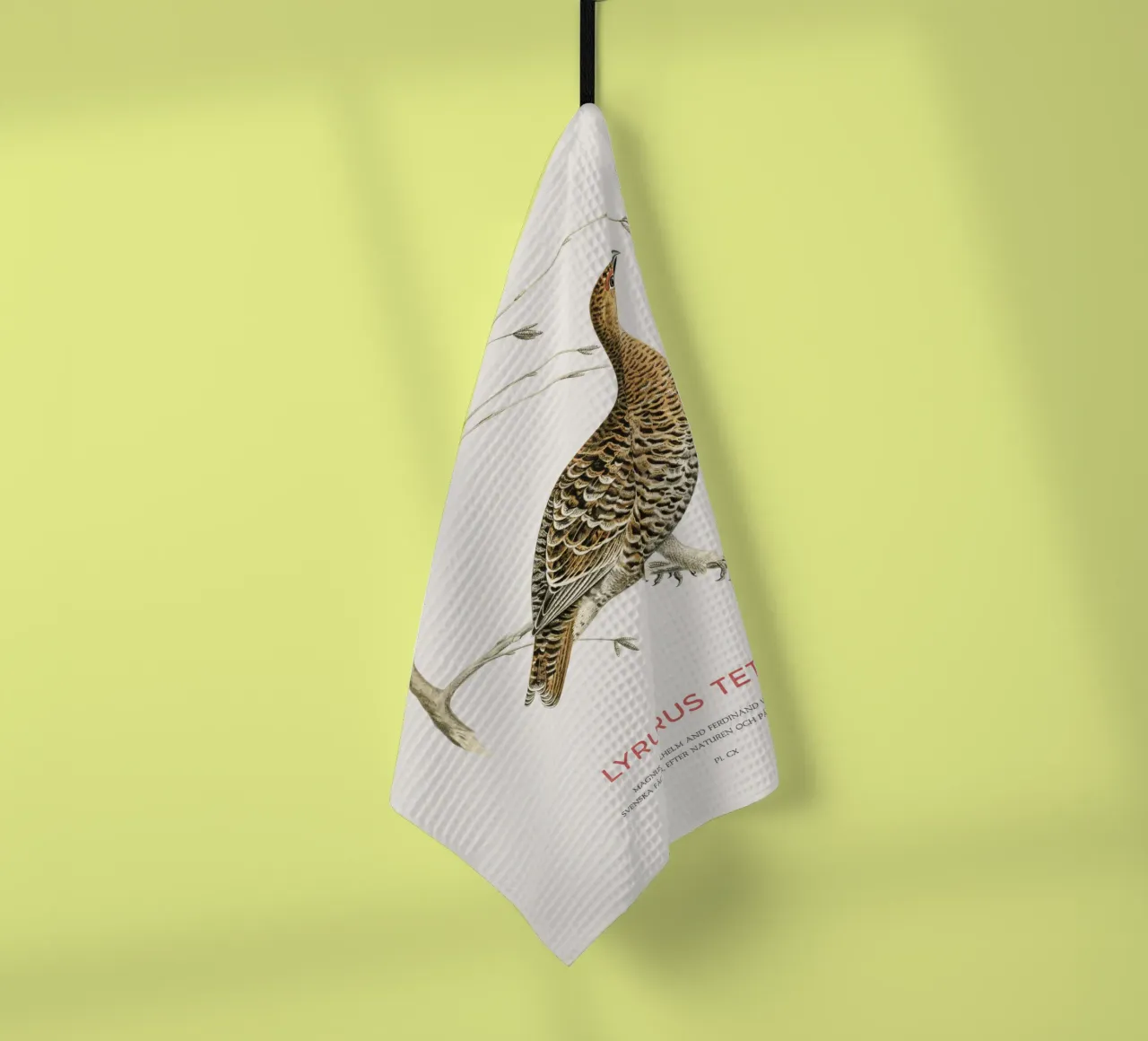 Birkhahn oder Lyrurus tetrix Geschirrtuch von Vintagrafica