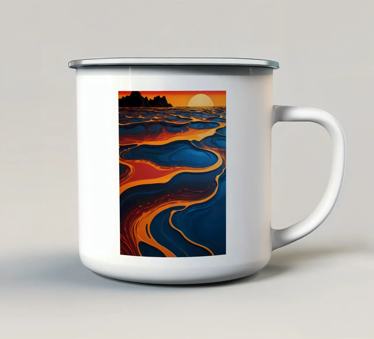 Zonsondergang Symfonie emaille mok van Artistic-shop