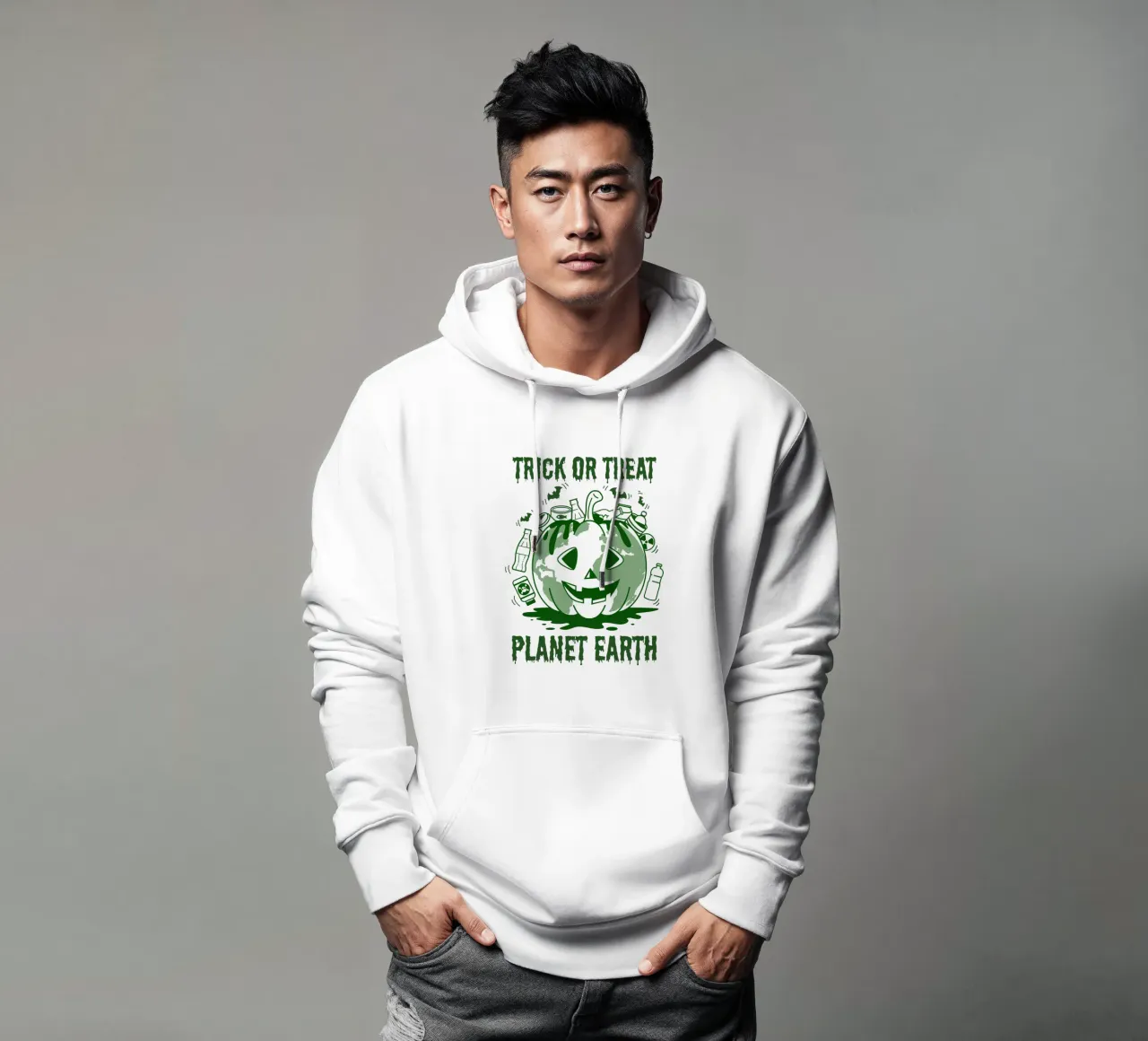 Trick or Treat Planet Earth hoodie by cafelab