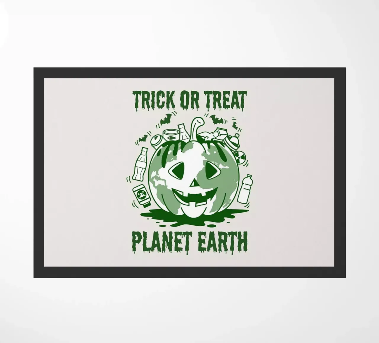 Süßes oder Saures - Planet Erde Fußmatte von cafelab