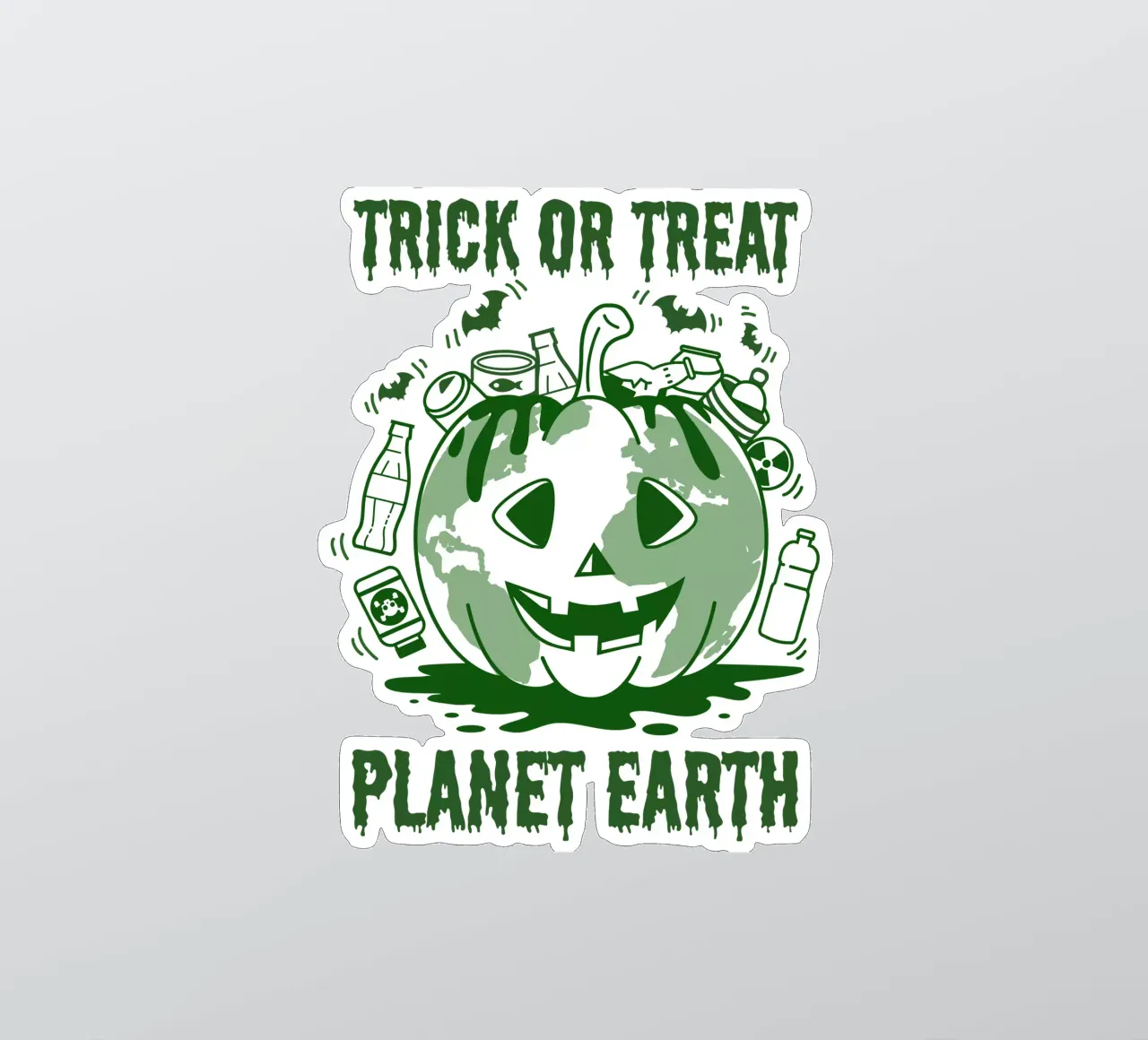 Süßes oder Saures - Planet Erde Sticker von cafelab