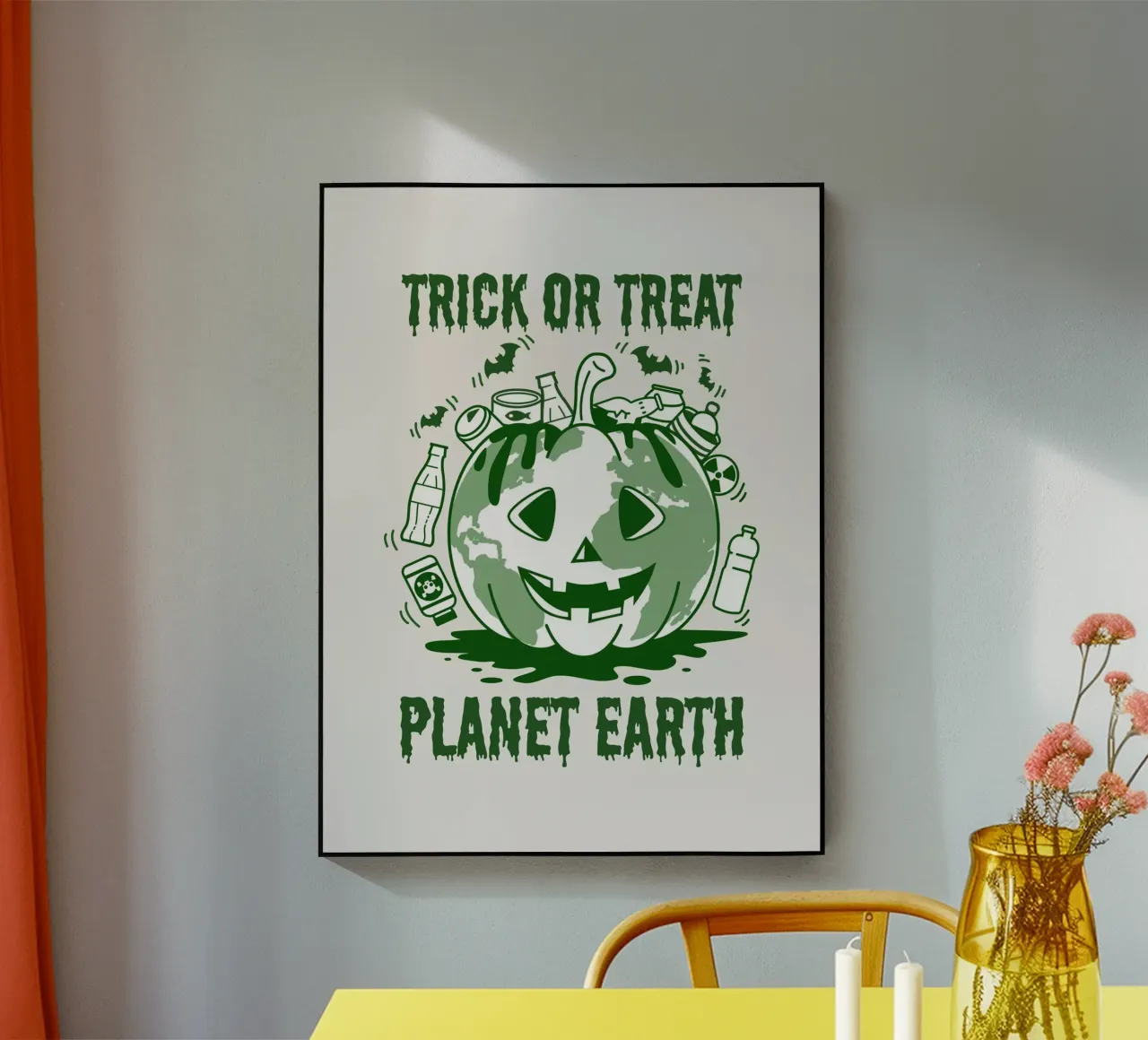 Süßes oder Saures - Planet Erde Acryl-Glas von cafelab