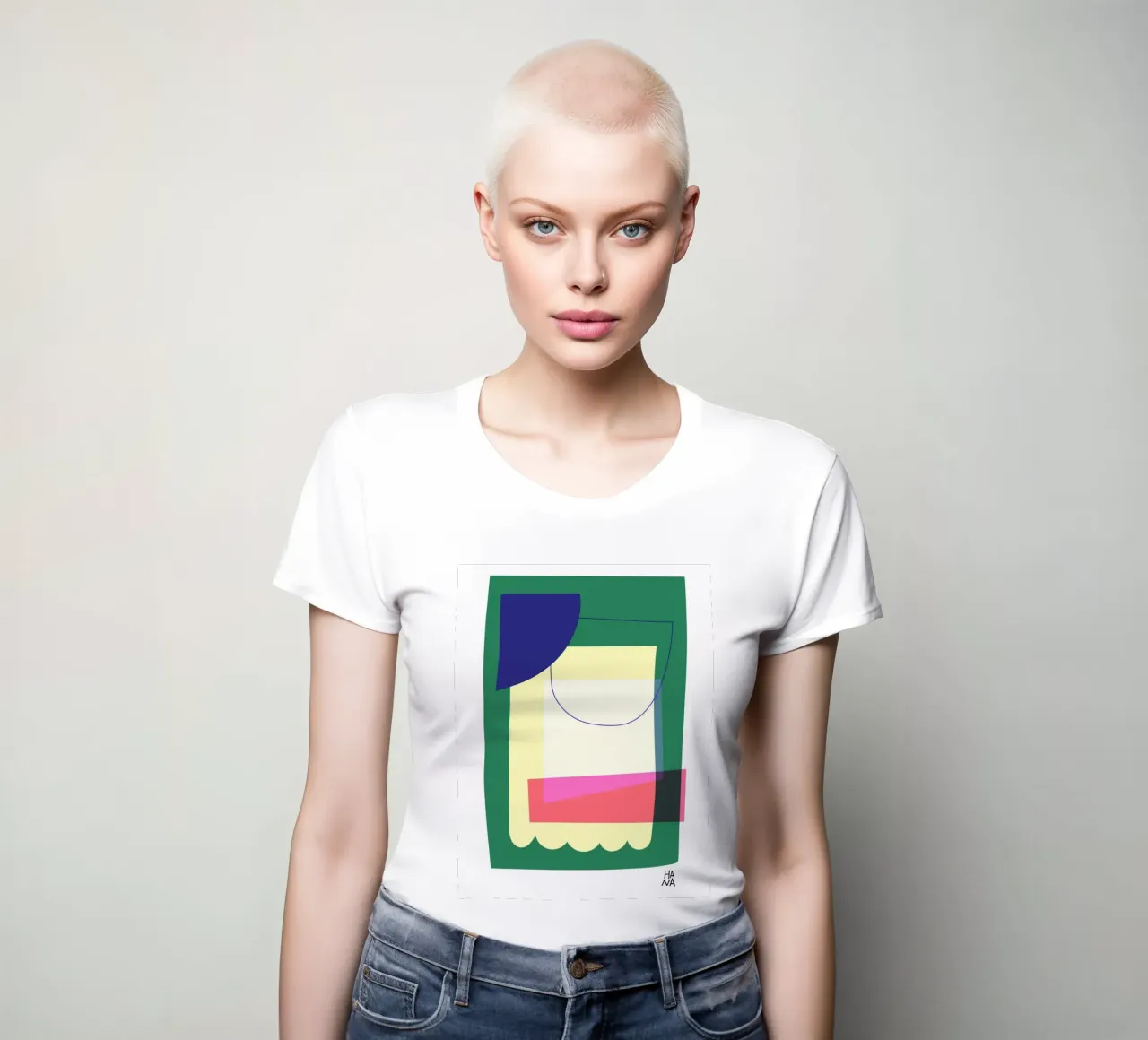 Collage No 06 t-shirt da donna da Studio ROSAGRAU