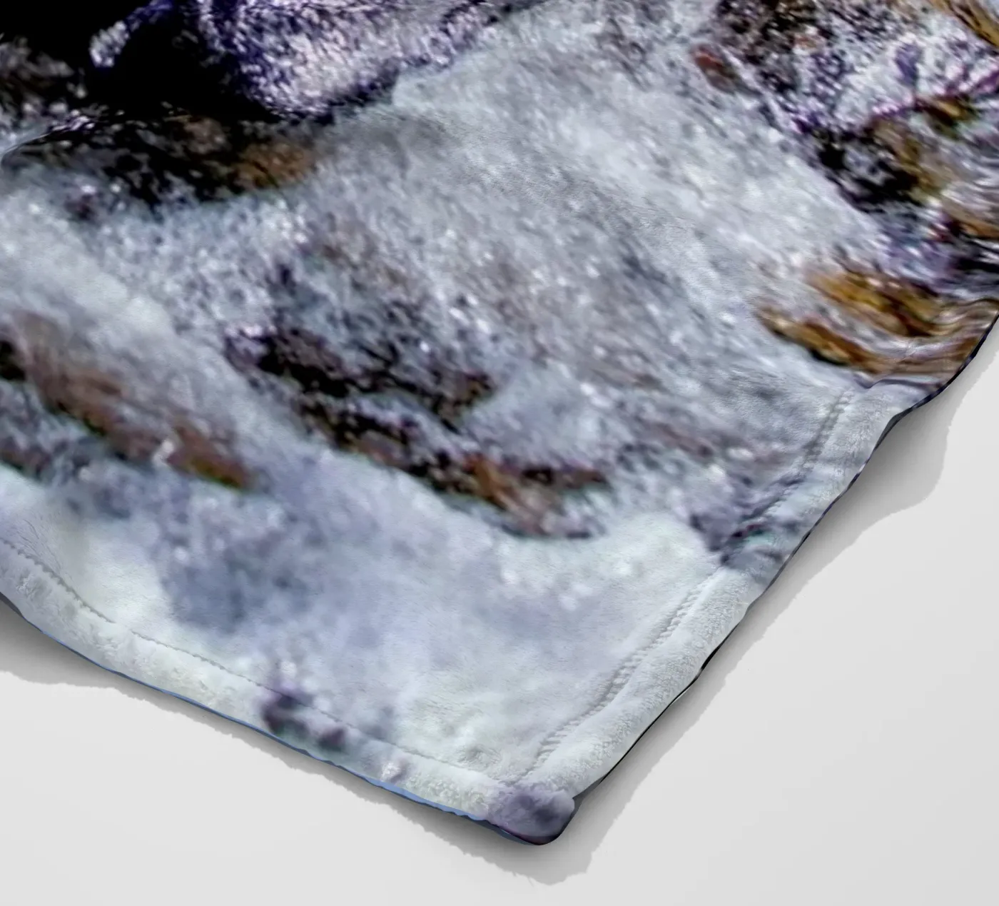 Tide Pools fleece blanket by Aysha Banos
