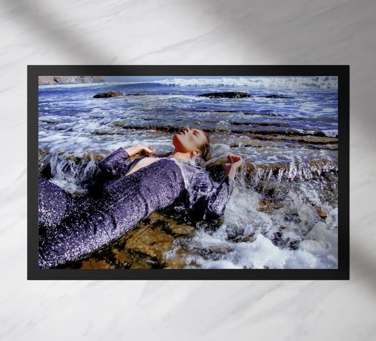 Tide Pools doormat by Aysha Banos