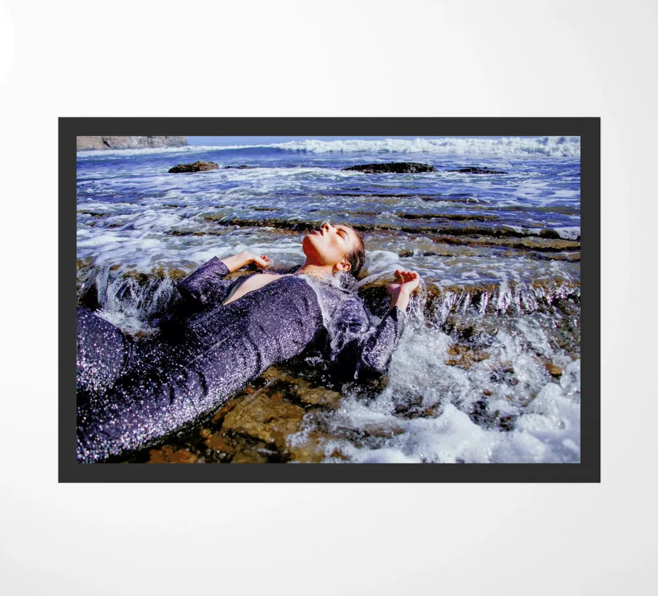 Tide Pools doormat by Aysha Banos