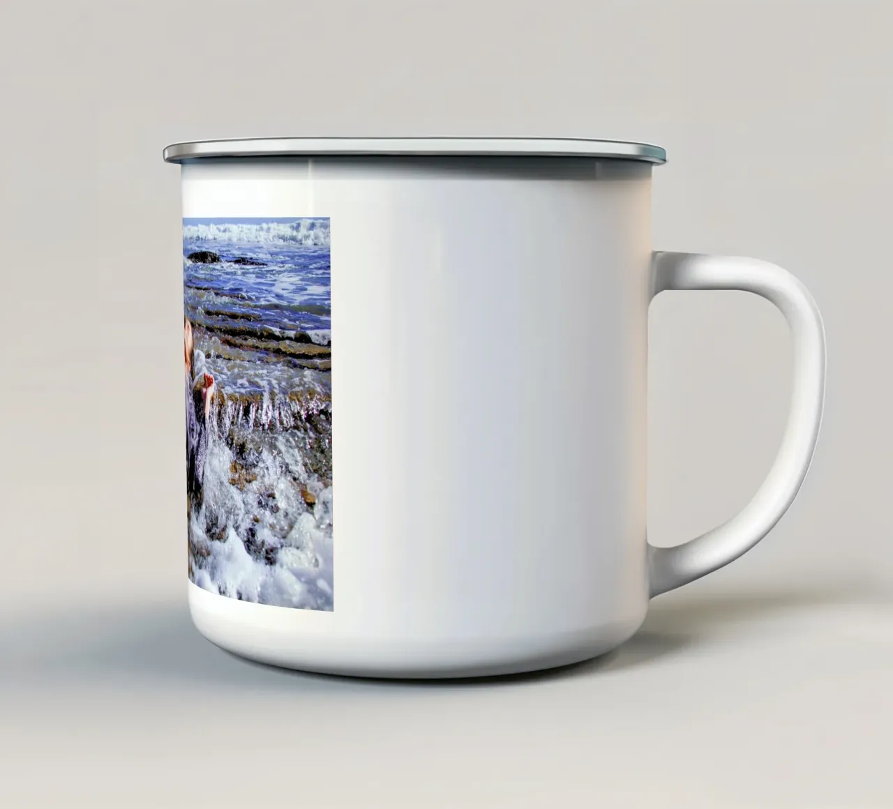 Tide Pools taza de esmalte de Aysha Banos