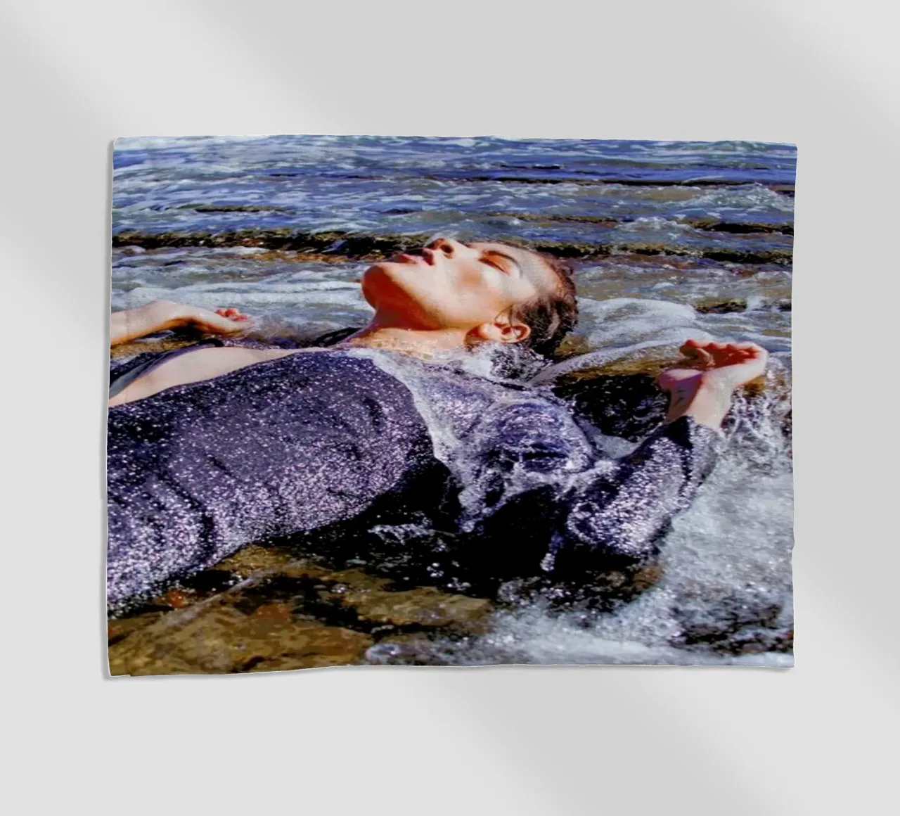 Tide Pools beach towel by Aysha Banos