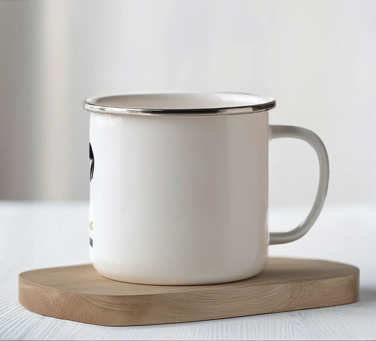 Gatto pigro tazza in smalto da Street Boutique
