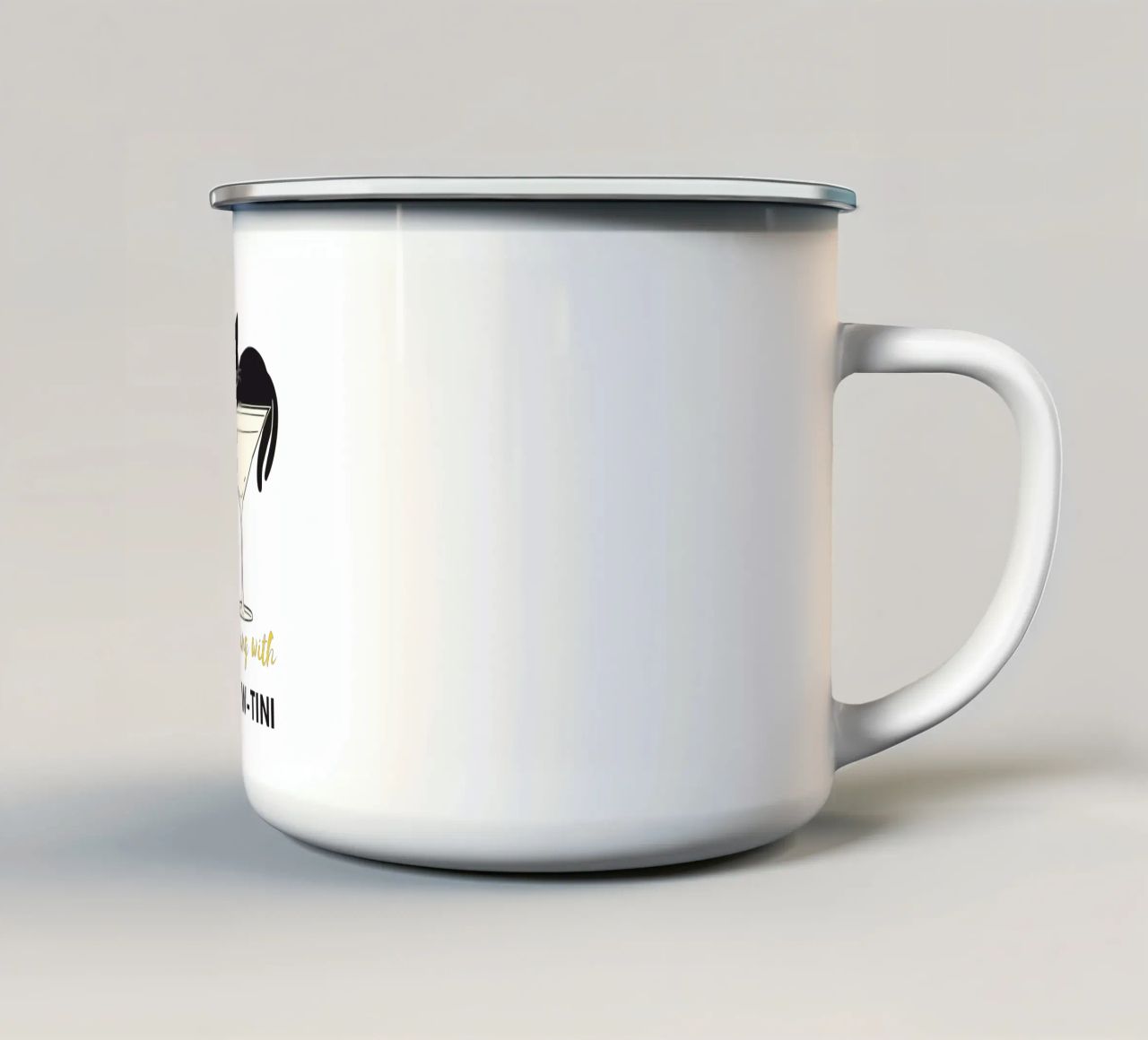 Gatto pigro tazza in smalto da Street Boutique