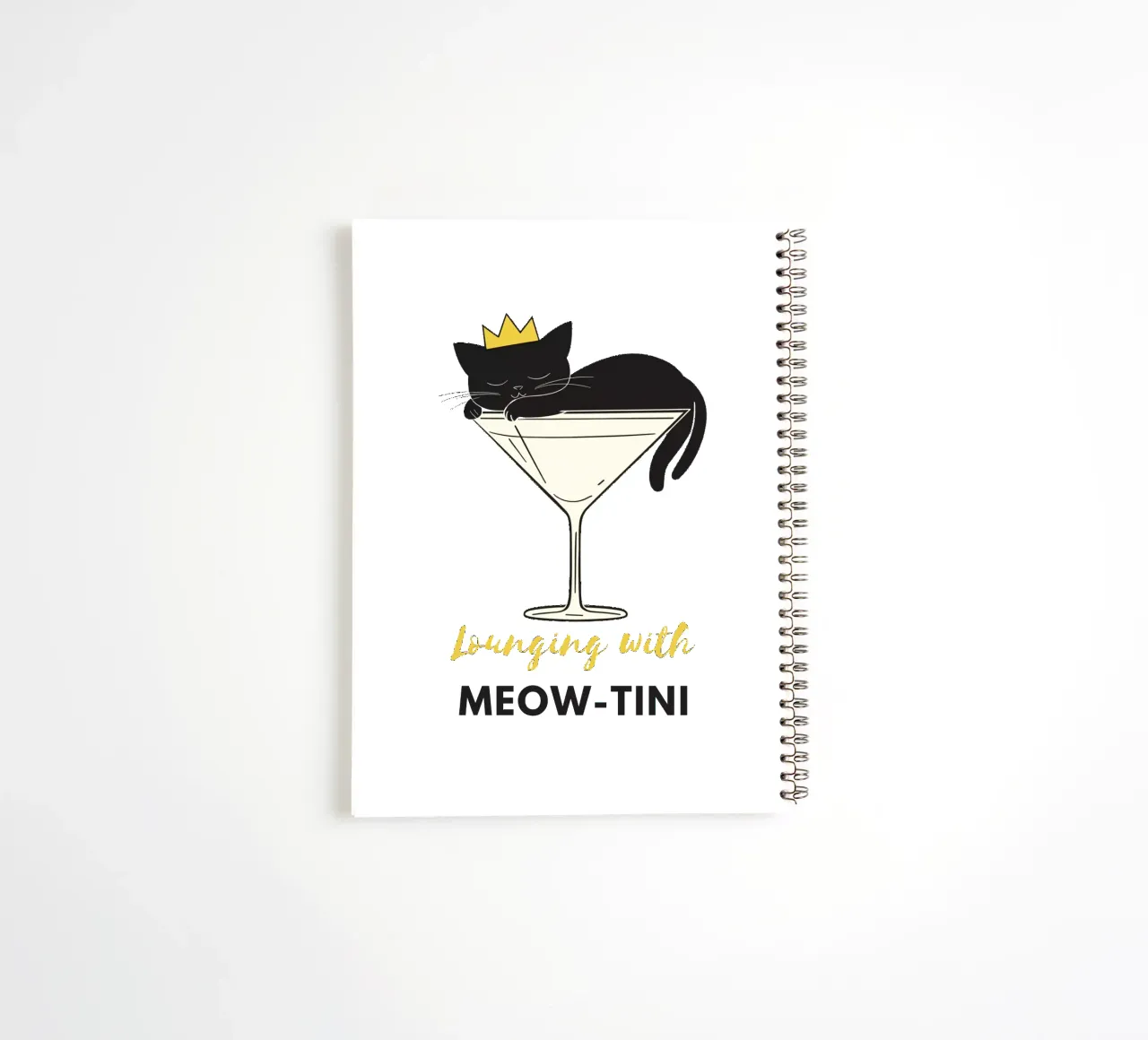 Lazy Cat spiral notebook by Street Boutique