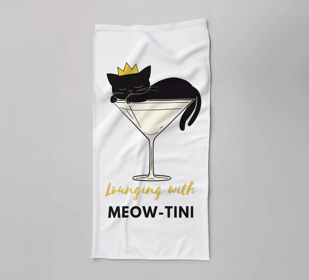 Lazy Cat towel by Street Boutique