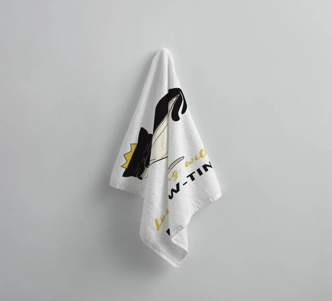 Chat paresseux serviette de bain de Street Boutique