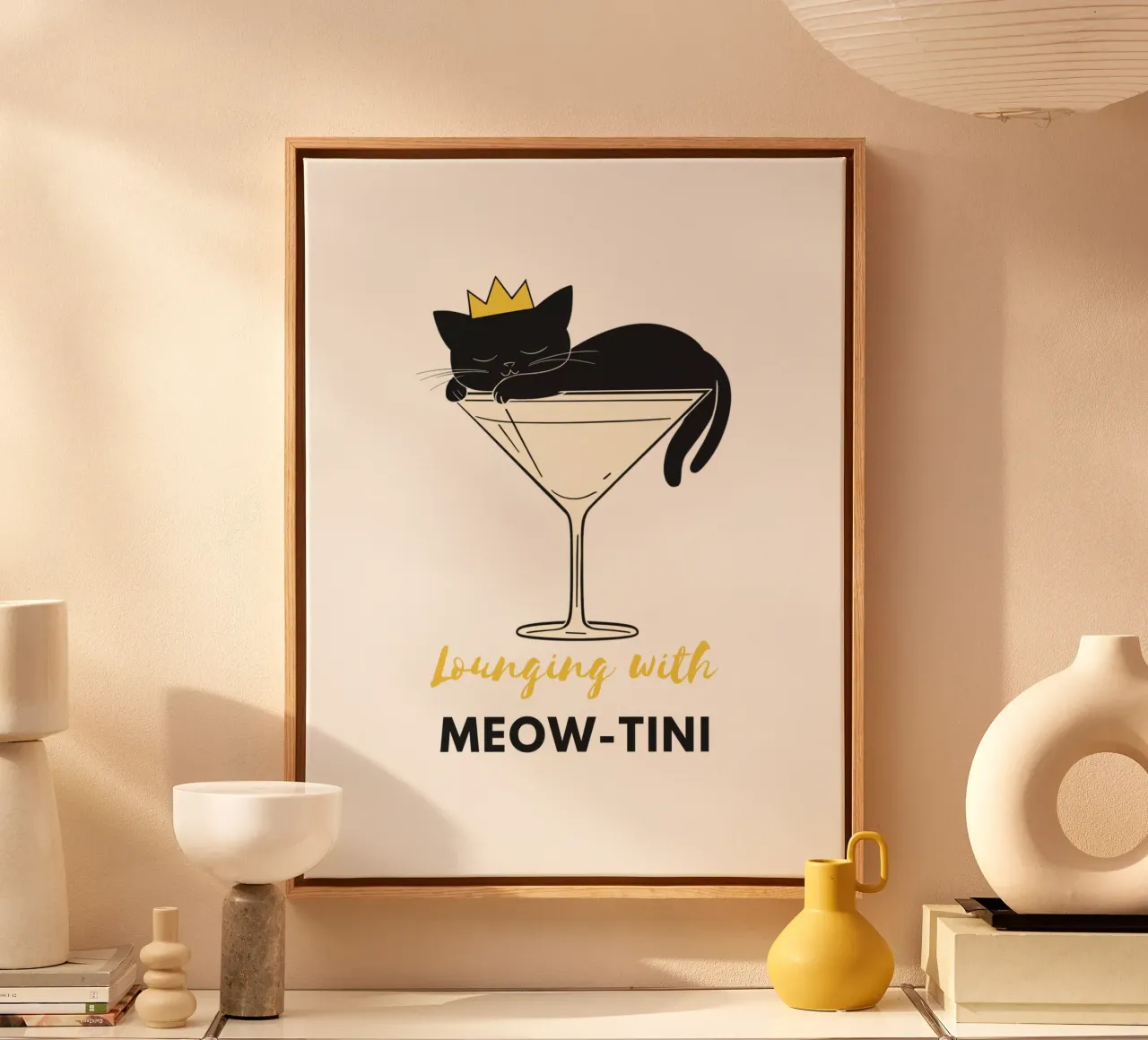 Lazy Cat canvas by Street Boutique