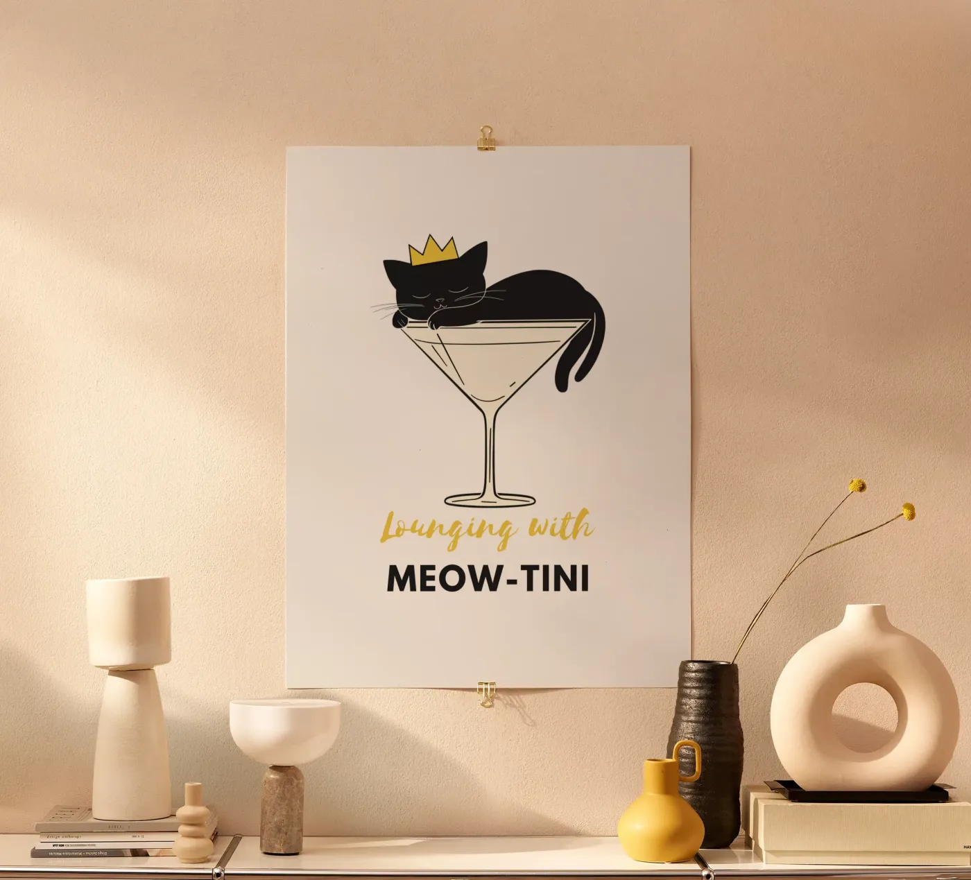 Luie kat poster van Street Boutique