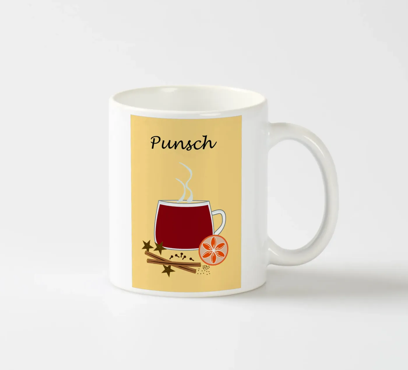 Punch ceramic mug by SunflowerDE