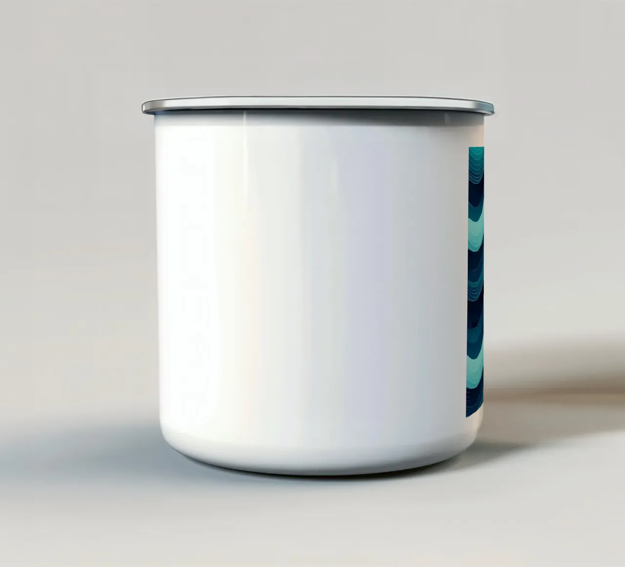 L'abbraccio dell'oceano tazza in smalto da Artistic-shop