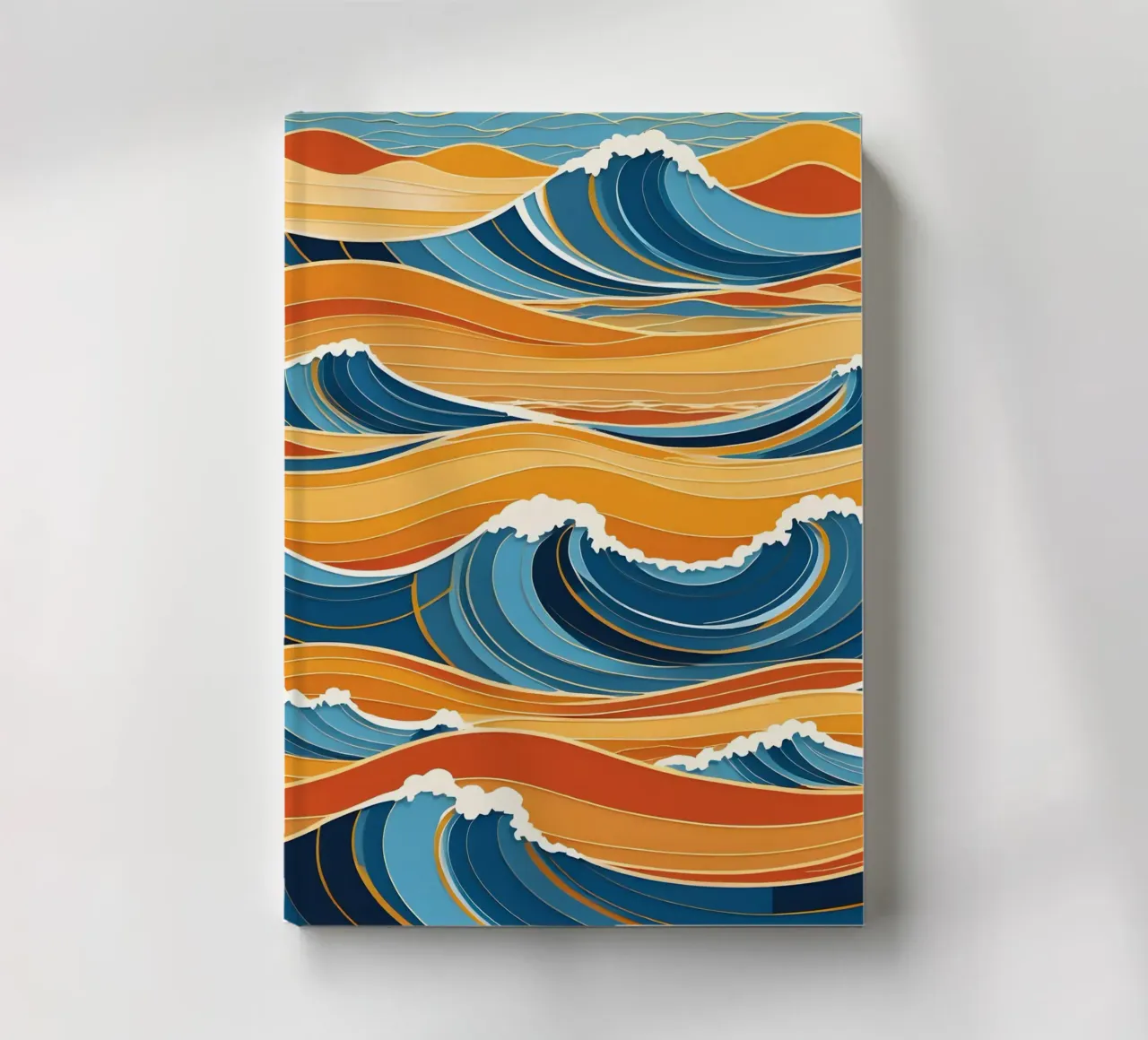 Ocean Waves in Harmony notebook by Artistic-shop