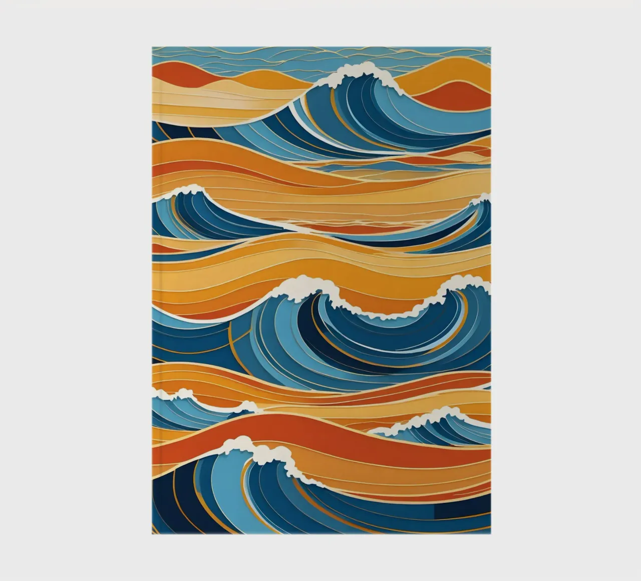 Ocean Waves in Harmony notebook by Artistic-shop