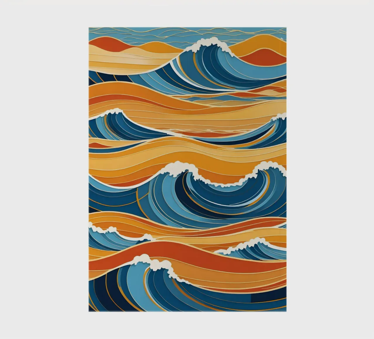 Ocean Waves in Harmony notebook by Artistic-shop