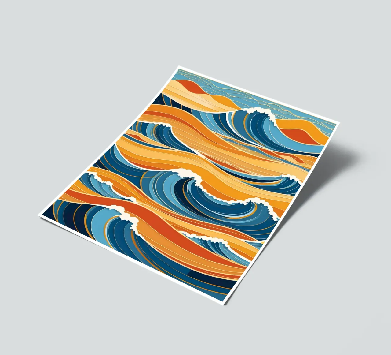 Ocean Waves in Harmony sticker sheet by Artistic-shop