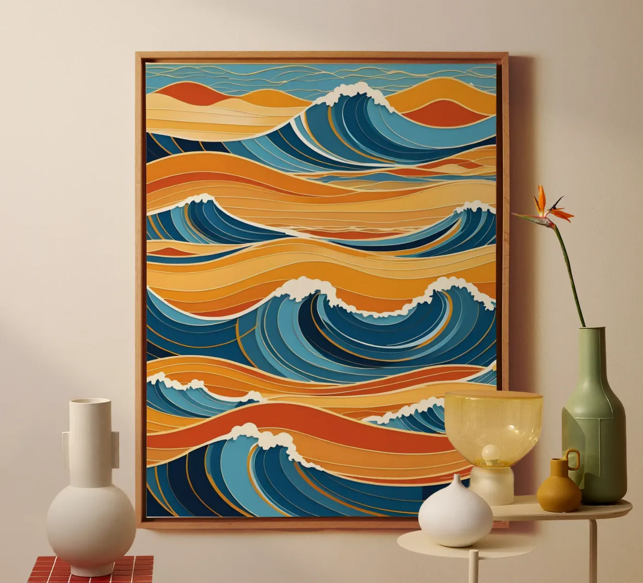 Ocean Waves in Harmony canvas by Artistic-shop