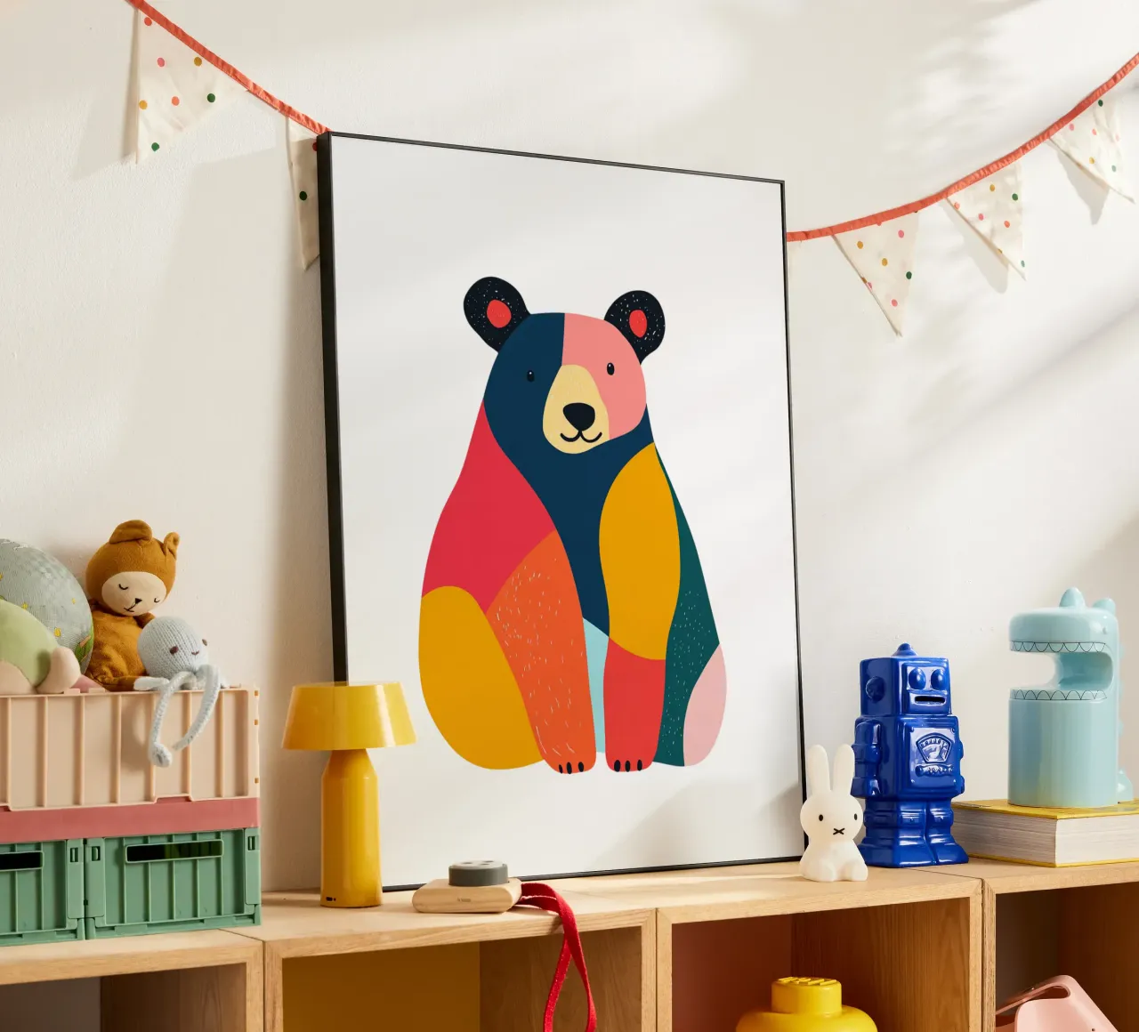 Orso carino alluminio dibond da HookASmile