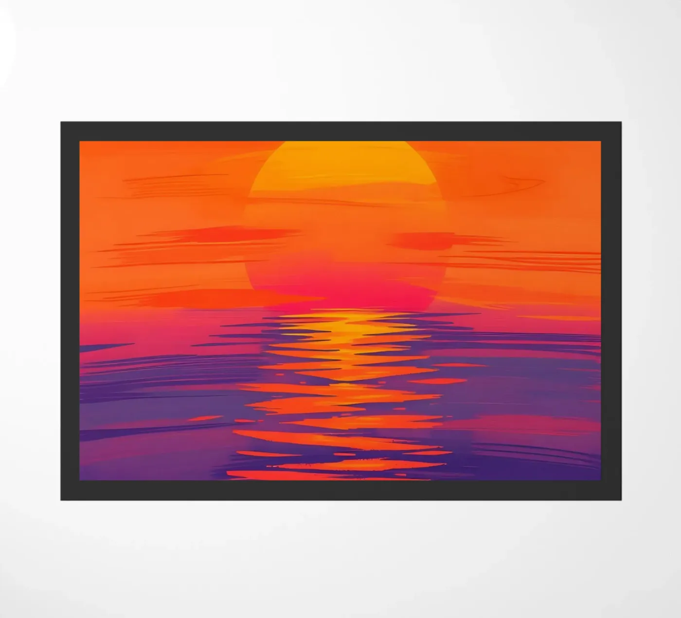 Sonnenuntergangssinfonie Fußmatte von Artistic-shop
